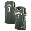Damian Lillard Milwaukee Bucks Confortable Nike Youth Swingman Jersey Icon Edition Hunter Green