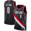 Damian Lillard Portland Trail Blazers Nike Unisex Swingman Jersey Icon Edition Incontournable Black/White