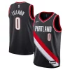 Damian Lillard Exceptionnel Portland Trail Blazers Nike Youth Swingman Jersey Icon Edition Black