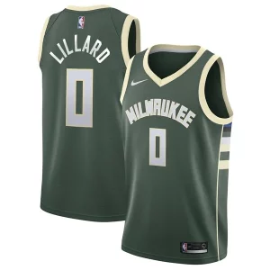 Damian Lillard Splendide Milwaukee Bucks Nike Unisex Swingman Player Jersey Icon Edition Hunter Green