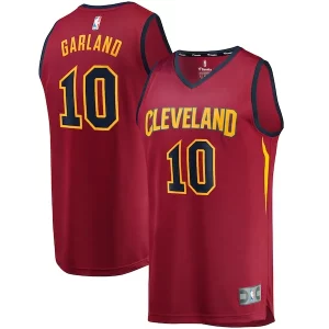 Darius Garland Refiné Cleveland Cavaliers Youth Replica Fast Break Jersey Wine Icon Edition