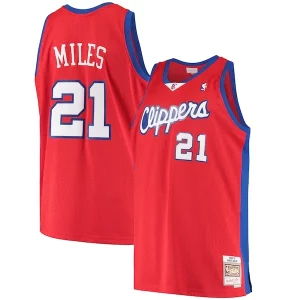 Darius Miles LA Clippers Hardwood Classics Stylish Swingman Jersey Red