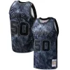 David Robinson Exclusif San Antonio Spurs Hardwood Classics 1998/99 Tie Dye Swingman Jersey Black