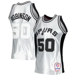 David Robinson San Antonio Spurs 1998/99 Hardwood Vibrant Classics 75th Anniversary Swingman Jersey Platinum