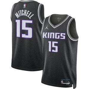 Davion Mitchell Sacramento Kings Collectible Jordan Brand Unisex Swingman Jersey Statement Edition Black