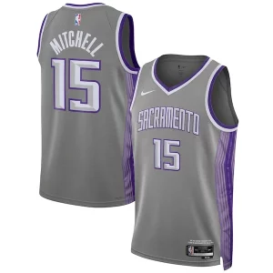 Davion Mitchell Sacramento Kings Distingué Nike Unisex 2022/23 Swingman Jersey City Edition Anthracite