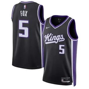 De'Aaron Commémoratif Fox Sacramento Kings Nike Unisex Swingman Jersey Icon Edition Black/White
