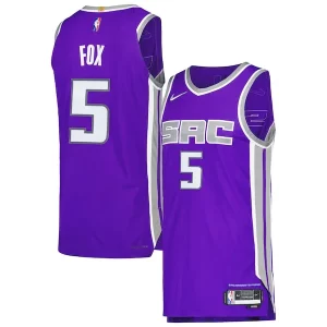 De'Aaron Fox Sacramento Kings Captivant Nike Authentic Player Jersey Icon Edition Purple
