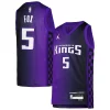 De'Aaron Fox Sacramento Kings Jordan Brand Youth Swingman Jersey Statement Exclusif Edition Purple