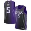 De'Aaron Fox Sacramento Kings Jordan Stylish Brand Unisex Swingman Jersey Statement Edition Purple