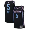 De'Aaron Fox Sacramento Kings Nike Authentic Player Jersey City Sophistiqué Edition Black