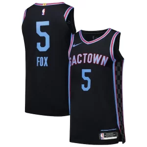 De'Aaron Fox Sacramento Kings Nike Authentic Player Jersey City Sophistiqué Edition Black