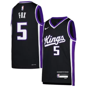 De'Aaron Fox Sacramento Kings Nike Youth Swingman Jersey Icon Edition Purple Dashing