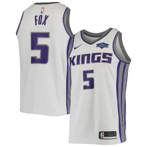 De'Aaron Fox Sacramento Unique Kings Nike Swingman Player Jersey Association Edition White