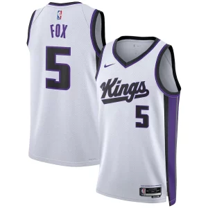 De'Aaron Fox Superbe Sacramento Kings Nike Unisex Swingman Jersey Association Edition White