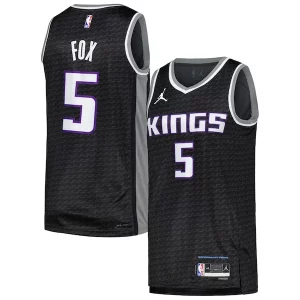 De'Aaron Fox Tendance Sacramento Kings Jordan Brand Swingman Player Jersey Statement Edition Black