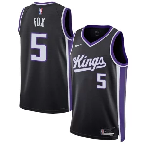 De'Aaron Fox Sacramento Kings Nike Unisex Swingman Jersey Confortable Association Edition Black