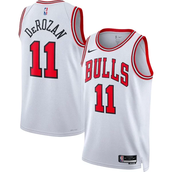 DeMar DeRozan Chicago Bulls Nike Unisex 2022/23 Swingman Élégant Player Jersey White Association Edition