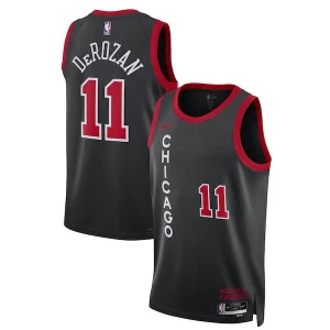 DeMar DeRozan Chicago Bulls Nike Unisex 2023/24 Swingman Jersey Black Dashing City Edition