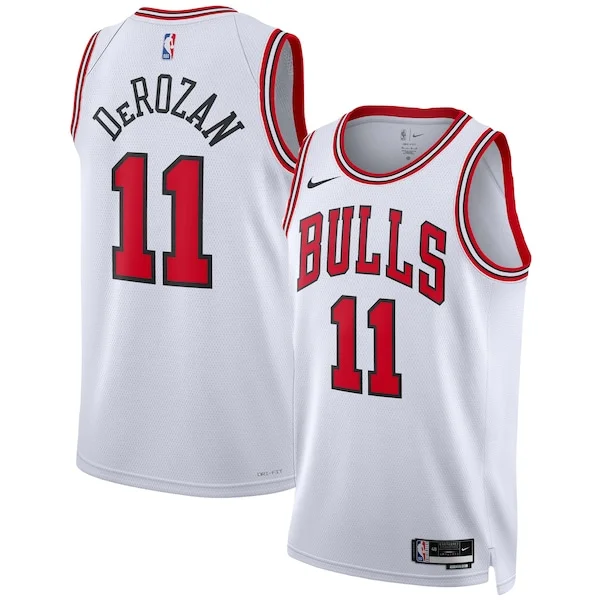 DeMar DeRozan Chicago Bulls Nike Unisex Swingman Personalisable Jersey Association Edition White/Red