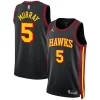Dejounte Murray Atlanta Hawks Jordan Brand Unisex Swingman Jersey Statement Élégant Edition Black