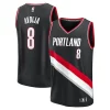 Deni Avdija Collectible Portland Trail Blazers Fast Break Replica Player Jersey Icon Edition Black