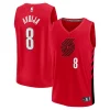 Deni Avdija Portland Trail Blazers Youth Fast Break Player Authentique Jersey Statement Edition Red