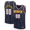 Denver Nuggets Fast Break Haut de gamme Custom Jersey Icon Edition Navy/Blue