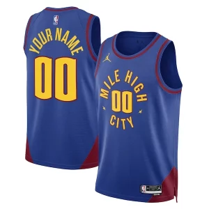 Denver Nuggets Jordan Brand Unisex 2022/23 Stylish Swingman Custom Jersey Statement Edition Blue