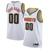 Denver Nuggets Nike Unisex Swingman Custom Commémoratif Jersey White Association Edition