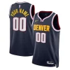 Denver Nuggets Nike Unisex Swingman Exceptionnel Custom Jersey Navy Icon Edition
