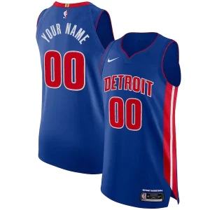 Detroit Pistons Exceptionnel Nike Authentic Custom Jersey Blue Icon Edition