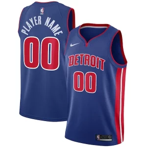 Detroit Pistons Nike Exclusif Swingman Custom Jersey Blue Icon Edition