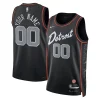Detroit Pistons Nike Unisex 2023/24 Custom Swingman Jersey Black Gracieux City Edition