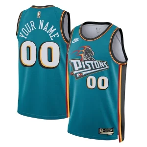 Detroit Pistons Nike Unisex Authentique 2022/23 Custom Swingman Jersey Classic Edition Teal