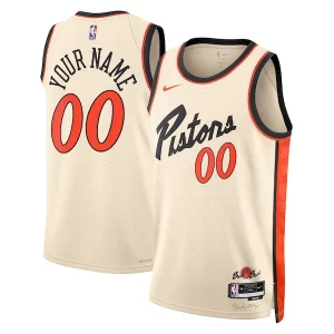 Detroit Pistons Nike Unisex Prime 2024/25 Custom Swingman Jersey City Edition White