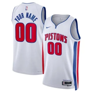 Detroit Pistons Nike Unisex Swingman Custom Jersey Magnifique White Association Edition