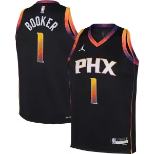 Devin Booker Phoenix Suns Dashing Jordan Brand Youth Swingman Jersey Statement Edition Black