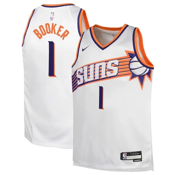 Devin Booker Phoenix Suns Nike Youth Swingman Jersey Association Incontournable Edition White