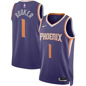Devin Booker Phoenix Suns Superbe Nike Unisex Swingman Jersey Icon Edition Purple/White