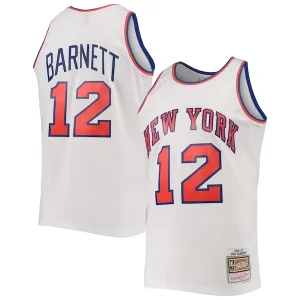 Dick Barnett New York Knicks 1969/70 Refiné Hardwood Classics Swingman Jersey White