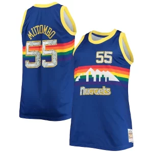 Dikembe Mutombo Denver Nuggets Big & Tall 1991/92 NBA 75th Authentique Anniversary Diamond Swingman Jersey Blue