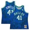Dirk Nowitzki Dallas Mavericks 1998 2019 Hardwood Classics Asian Heritage Prime 6.0 Swingman Throwback Player Jersey Blue