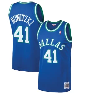 Dirk Nowitzki Dallas Mavericks 1998/99 Hardwood Classics Swingman Authentique Jersey Blue