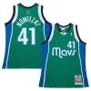 Dirk Nowitzki Dallas Mavericks 2004/05 Hardwood Classics Authentic Jersey Green Bold