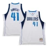 Dirk Nowitzki Dallas Mavericks 2010/11 Notable Hardwood Classics Swingman Jersey White
