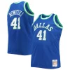 Dirk Nowitzki Dallas Mavericks Big & Tall 1998/99 NBA 75th Anniversary Diamond Haut de gamme Swingman Jersey Blue