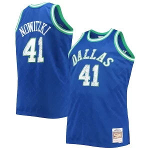 Dirk Nowitzki Dallas Mavericks Big & Tall 1998/99 NBA 75th Anniversary Diamond Haut de gamme Swingman Jersey Blue