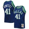 Dirk Nowitzki Dallas Mavericks Hardwood Classics 1998/99 Lunar New Magnifique Year Swingman Jersey Blue