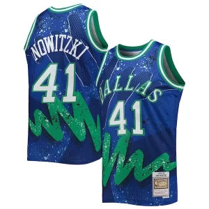 Dirk Nowitzki Dallas Mavericks Hardwood Collectible Classics 1998/99 Hyper Hoops Swingman Jersey Blue